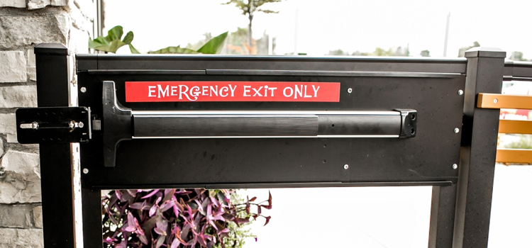 emergency push bar installation in Monrovia